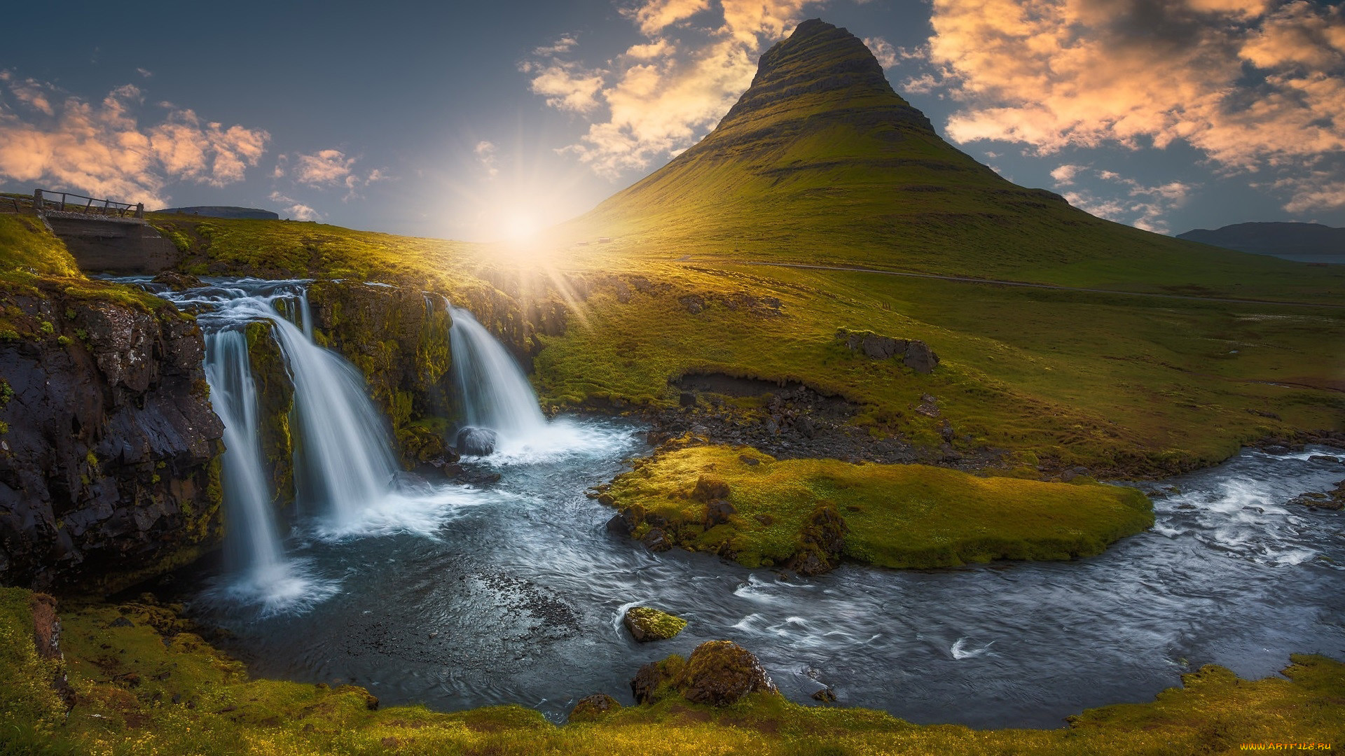 kirkjufellfoss, iceland, , 